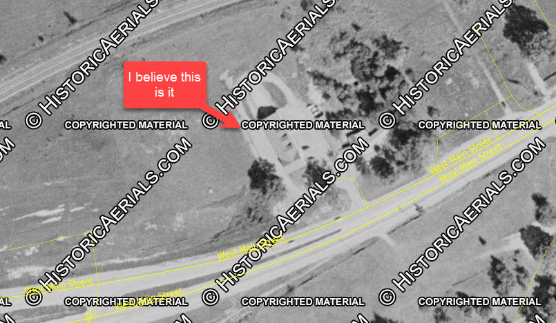 Burkewood Motel (Burkewood Inn) - 1955 Aerial